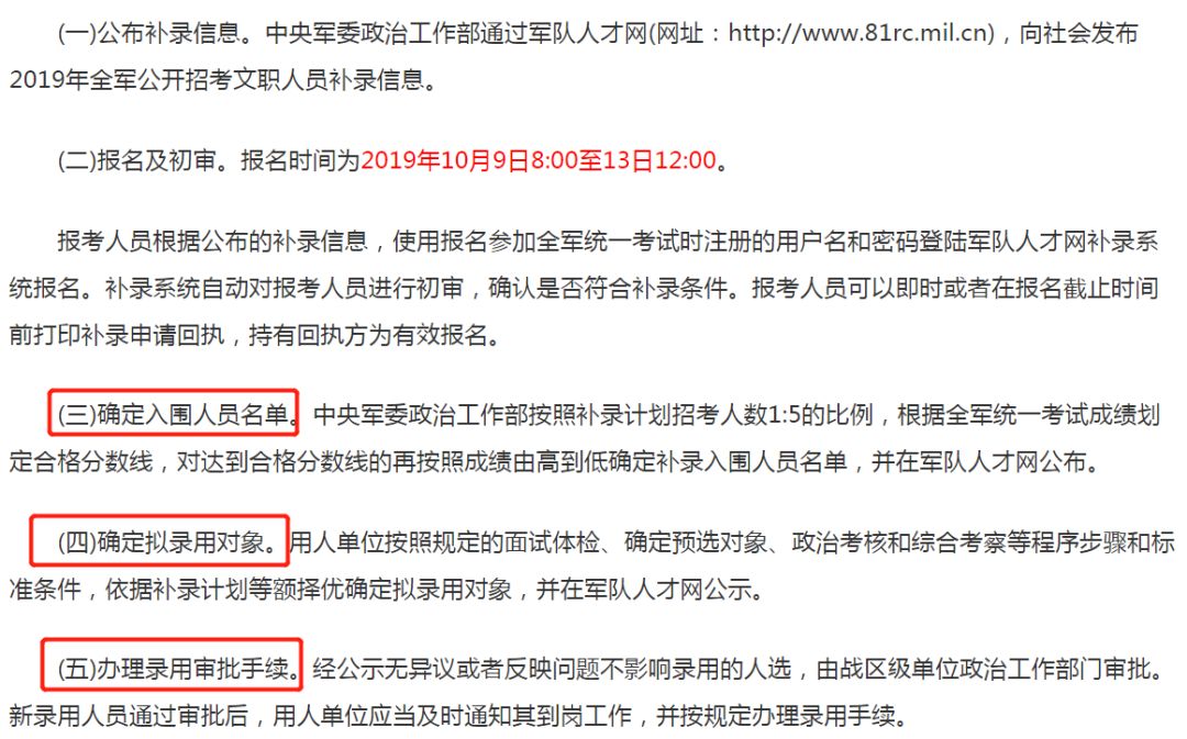 入面2031人！軍隊文職補(bǔ)錄名單已出！(圖1)